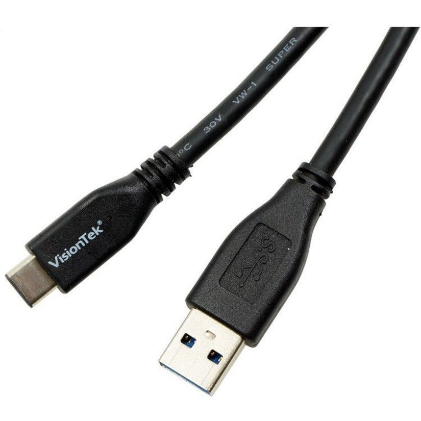 VisionTek 900826 USB-C to USB-A 1M Cable (M/M), Data Transfer/Power Cable