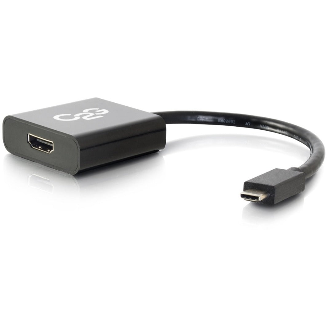 C2G 29474 USB C to HDMI Adapter, USB C 3.1, 4K 30Hz - Black TAA