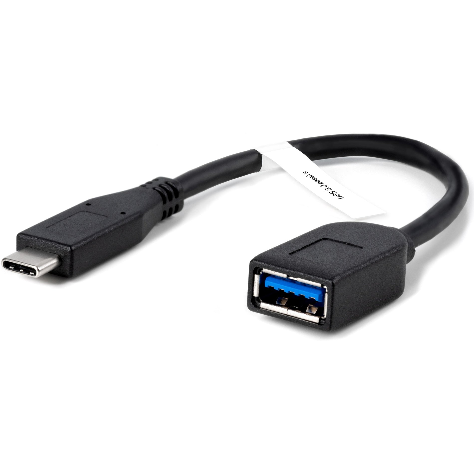 Plugable USBC-AF3 USB 3.0 Passive Type-A to Type-C Cable (6in/15cm), Data Transfer Cable, 5 Gbit/s
