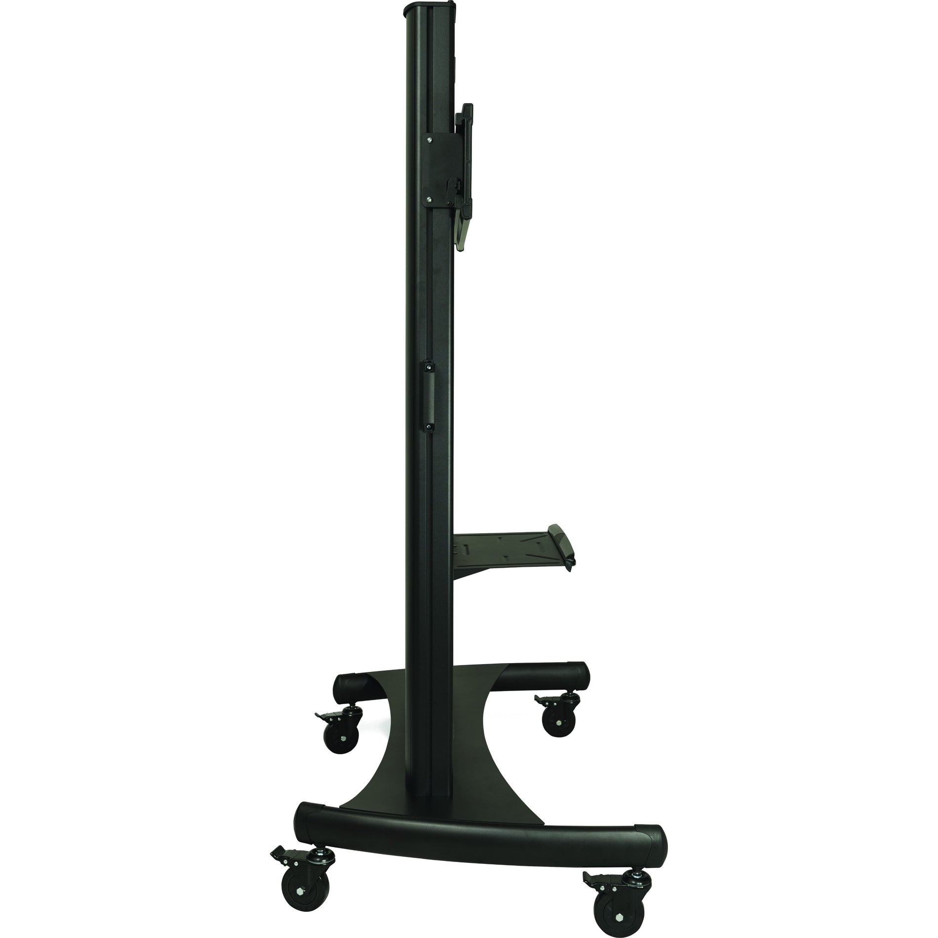 InFocus INA-MCARTDX Deluxe Mobile Cart for up to 100-inch Display, Lockable Caster, Cable Management, Height Adjustable, 300 lb Maximum Load Capacity