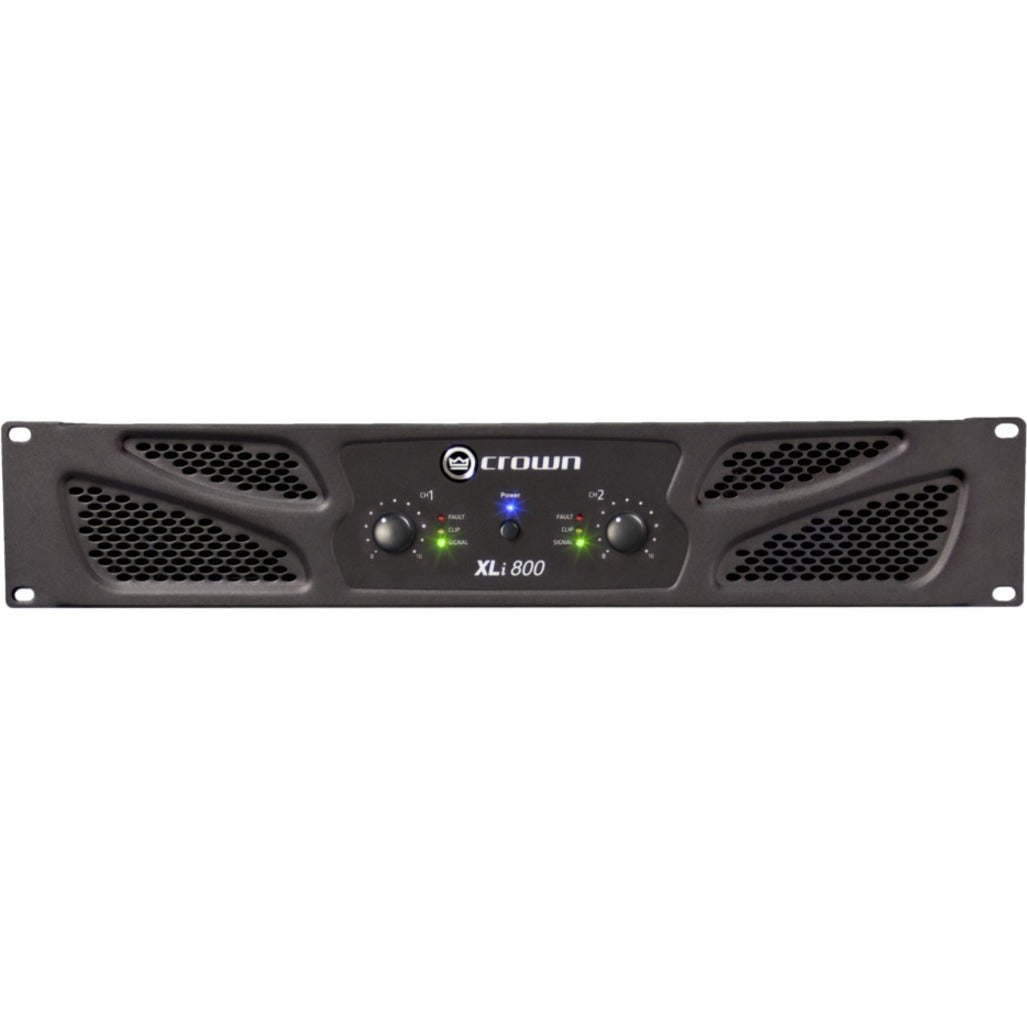 Crown NXLI800-0-US XLi 800 Two-channel Power Amplifier, 400W RMS, Dark Gray