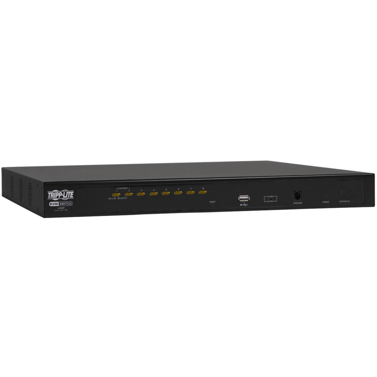 Tripp Lite B022-U08 NetDirector 8-Port 1U Rack-Mount KVM Switch, USB, 2048 x 1536 Resolution, 3 Year Warranty