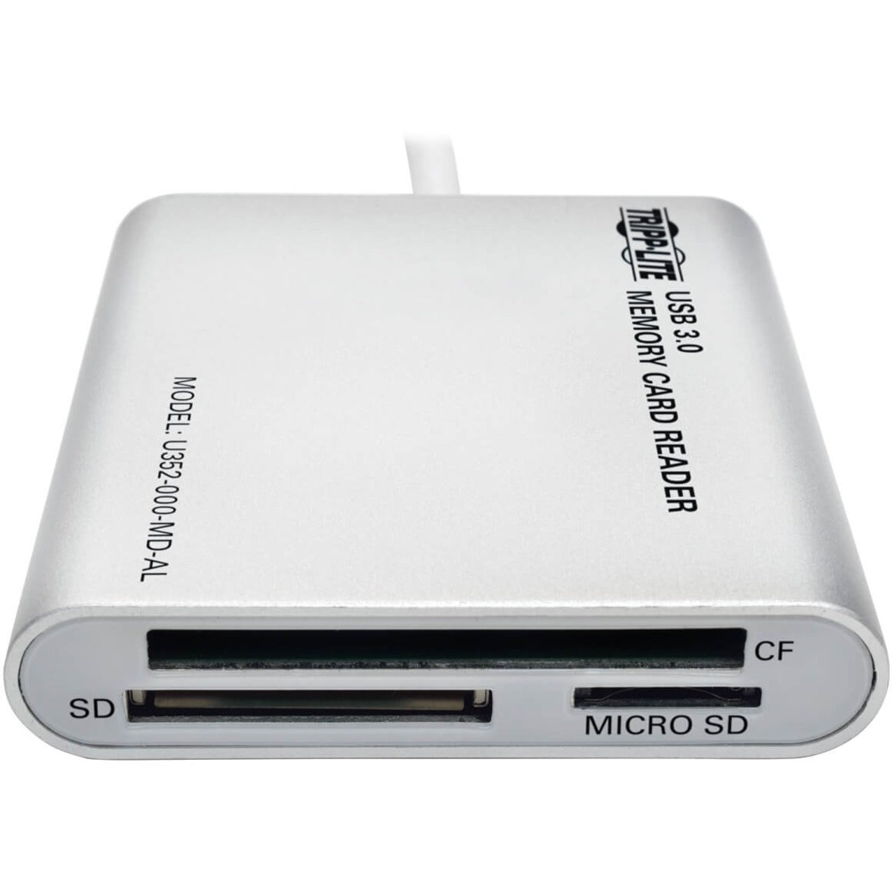 Tripp Lite U352-000-MD-AL USB 3.0 SuperSpeed Multi-Drive Memory Card Reader/Writer, Aluminum Case