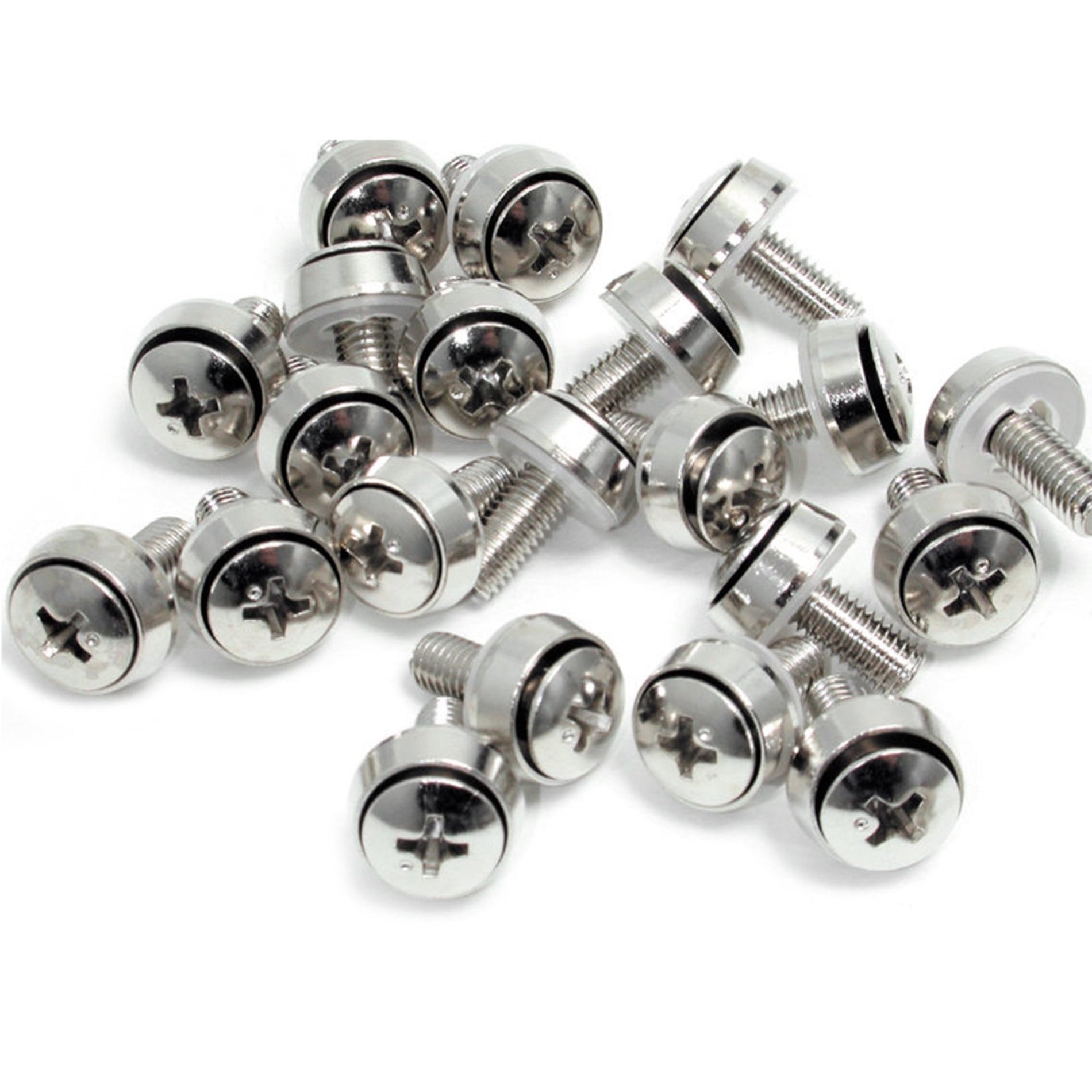 StarTech.com CABSCREWSM62 M6 x 12mm Mounting Screws - 100 Pack, Nickel Plated, TAA Compliant