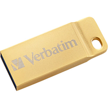 Verbatim 99105 Metal Executive USB 3.0 Flash Drive, 32GB, Gold
