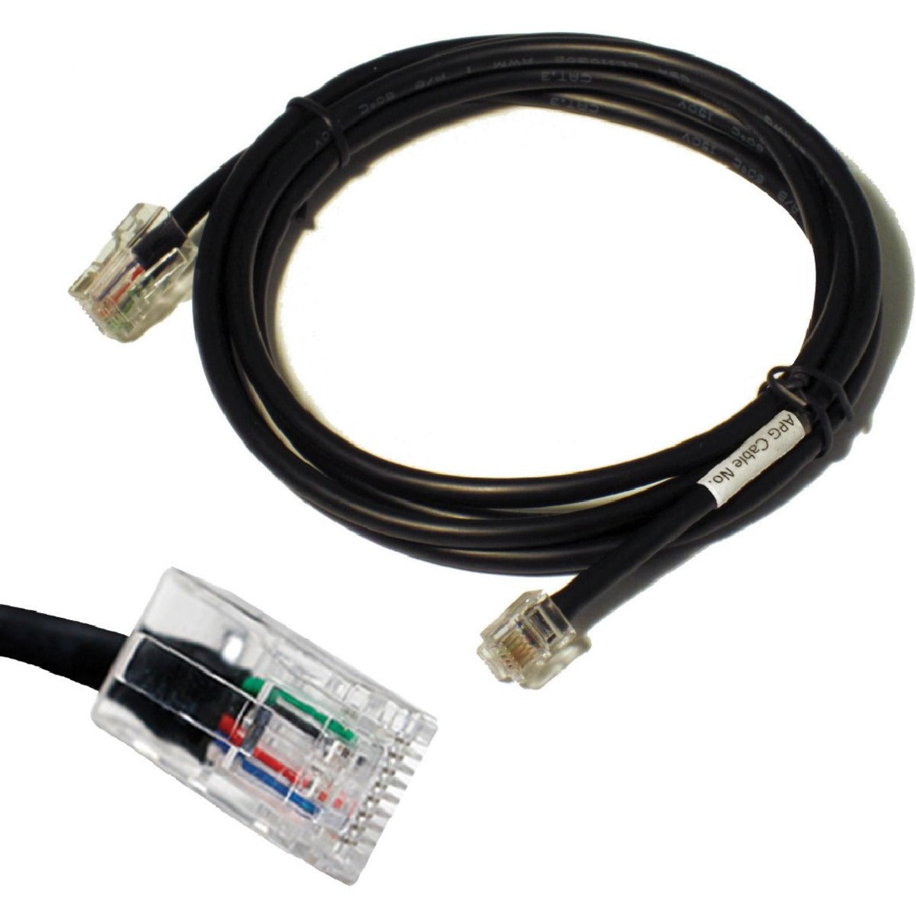 APG CD-101A RJ-12/RJ-45 Data Transfer Cable, 5 ft, Copper Conductor