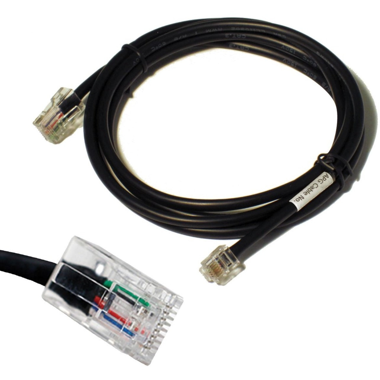 apg CD-101B RJ-12/RJ-45 Data Transfer Cable, 5 ft, POS Terminal, Printer, Cash Drawer