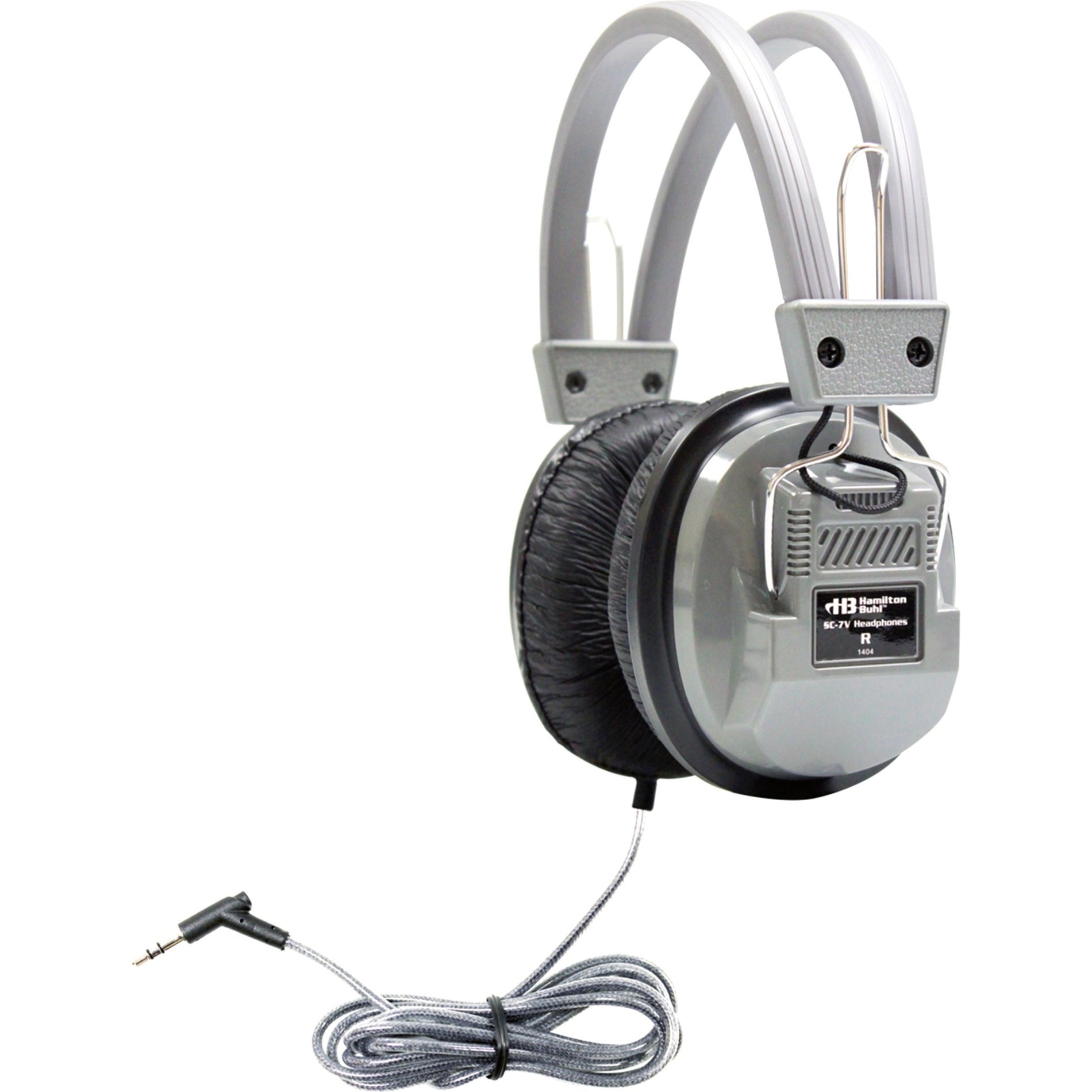 Hamilton Buhl SC-7V SchoolMate Deluxe Stereo Headphone with 3.5mm and Volume, Student Headset with Robust, Tangle-free Cable