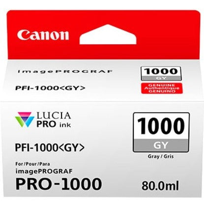Canon 0552C002 PFI-1000 Gray Ink Tank 80ml for Canon imagePROGRAF PRO-1000 Printer