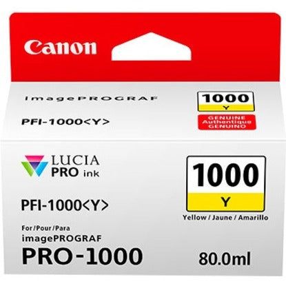 Canon 0549C002 PFI-1000 Yellow Ink Tank LUCIA PRO 80ml