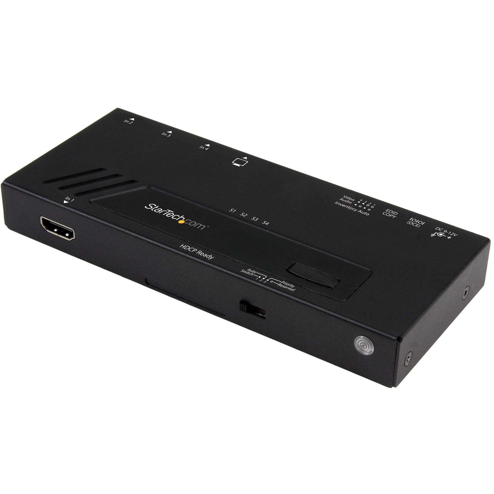 StarTech.com VS421HD4KA 4-Port HDMI Automatic Video Switch - 4K, Fast Switching, Auto-sensing