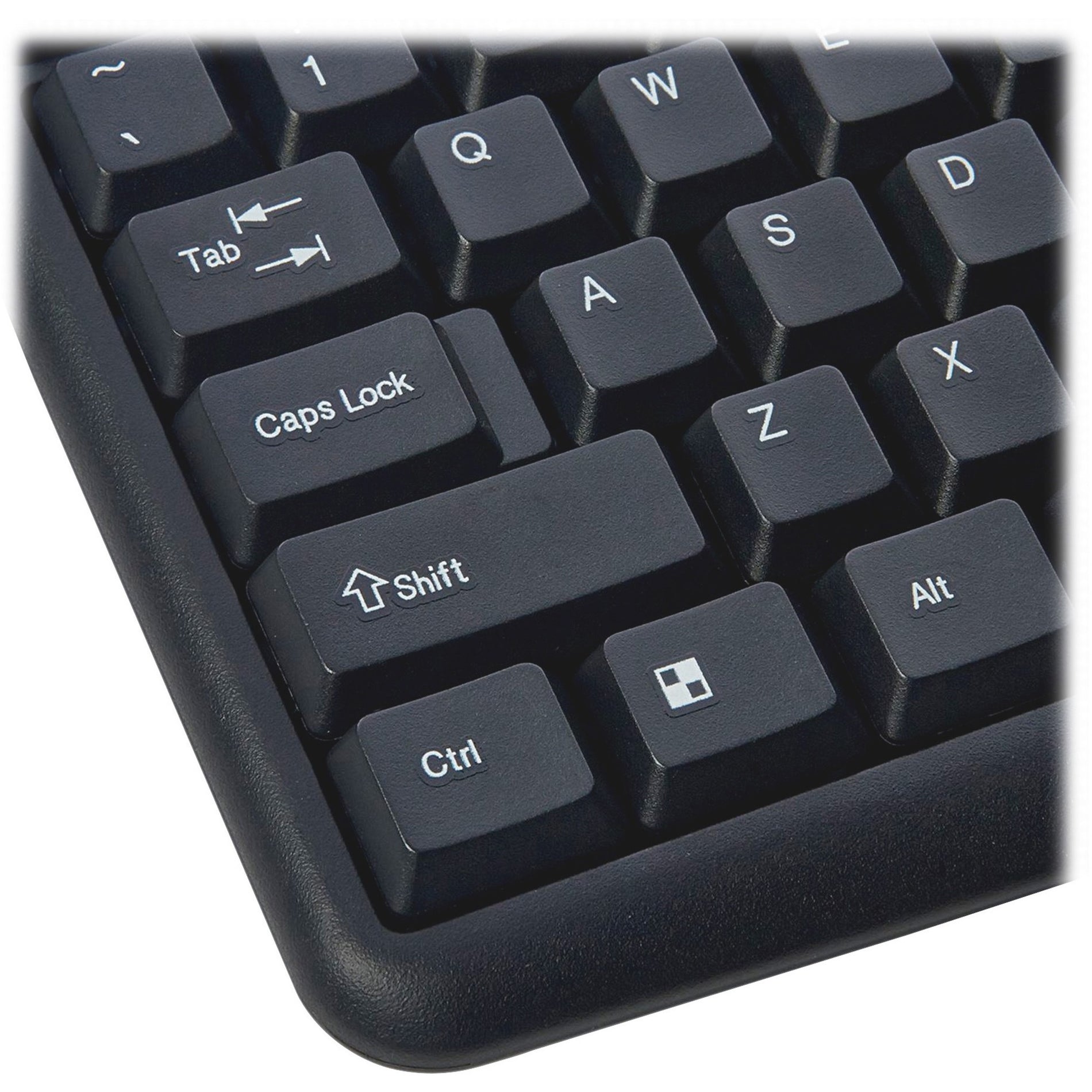 Verbatim 99202 Slimline Corded USB Keyboard and Mouse-Black, QWERTY Layout, Scroll Wheel, 3 Buttons