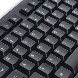 Verbatim 99201 Slimline Corded USB Keyboard - Black, QWERTY Keys Layout, USB 2.0 Connectivity