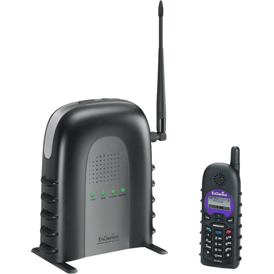 EnGenius DURAFON-SIP IP Phone, Cordless and Corded Desktop - 1 Year Warranty, USB and Network Ports, Caller ID, Speakerphone, VoIP Technology