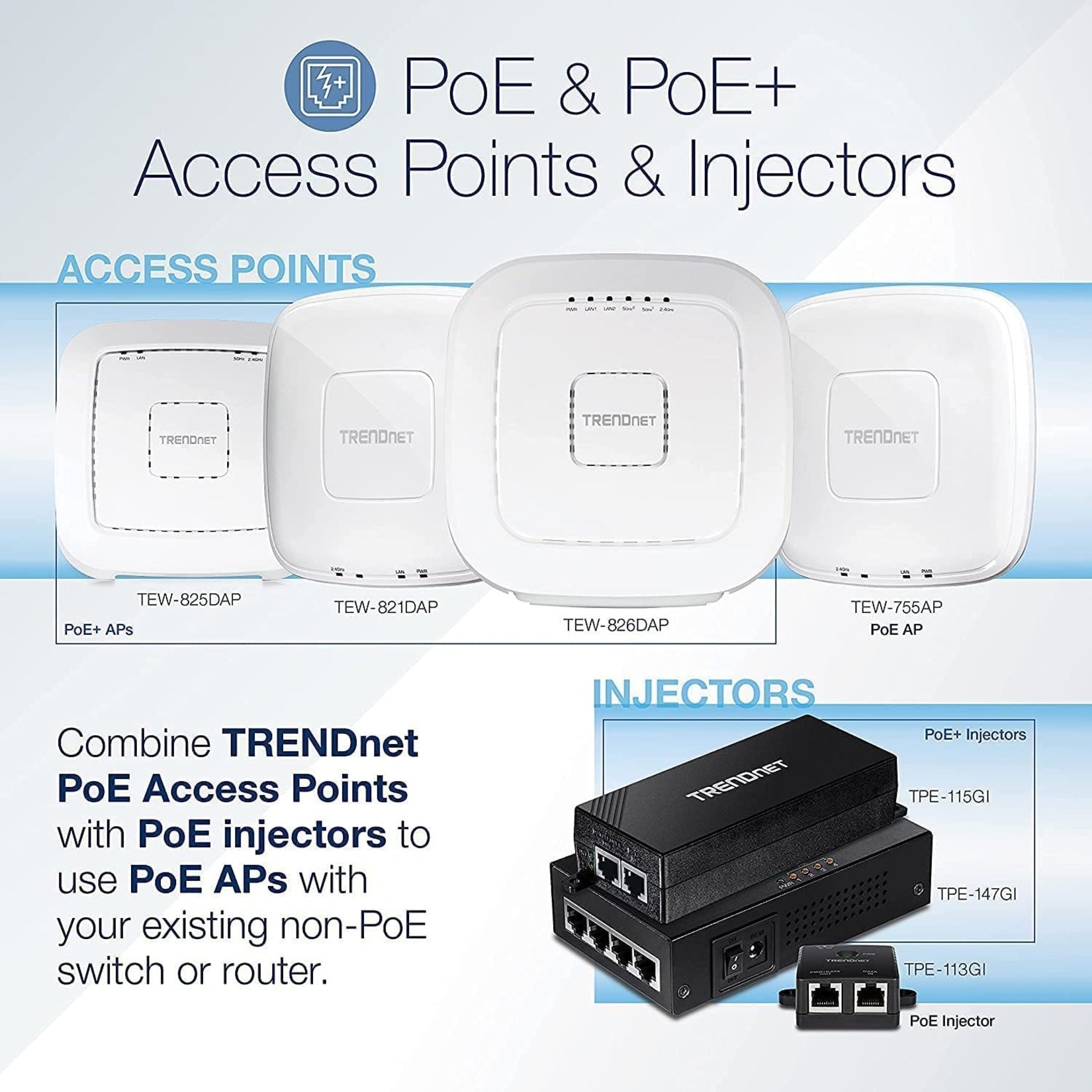 TRENDnet TEW-755AP N300 Wireless PoE Access Point, Gigabit, AP, Client, 802.3af