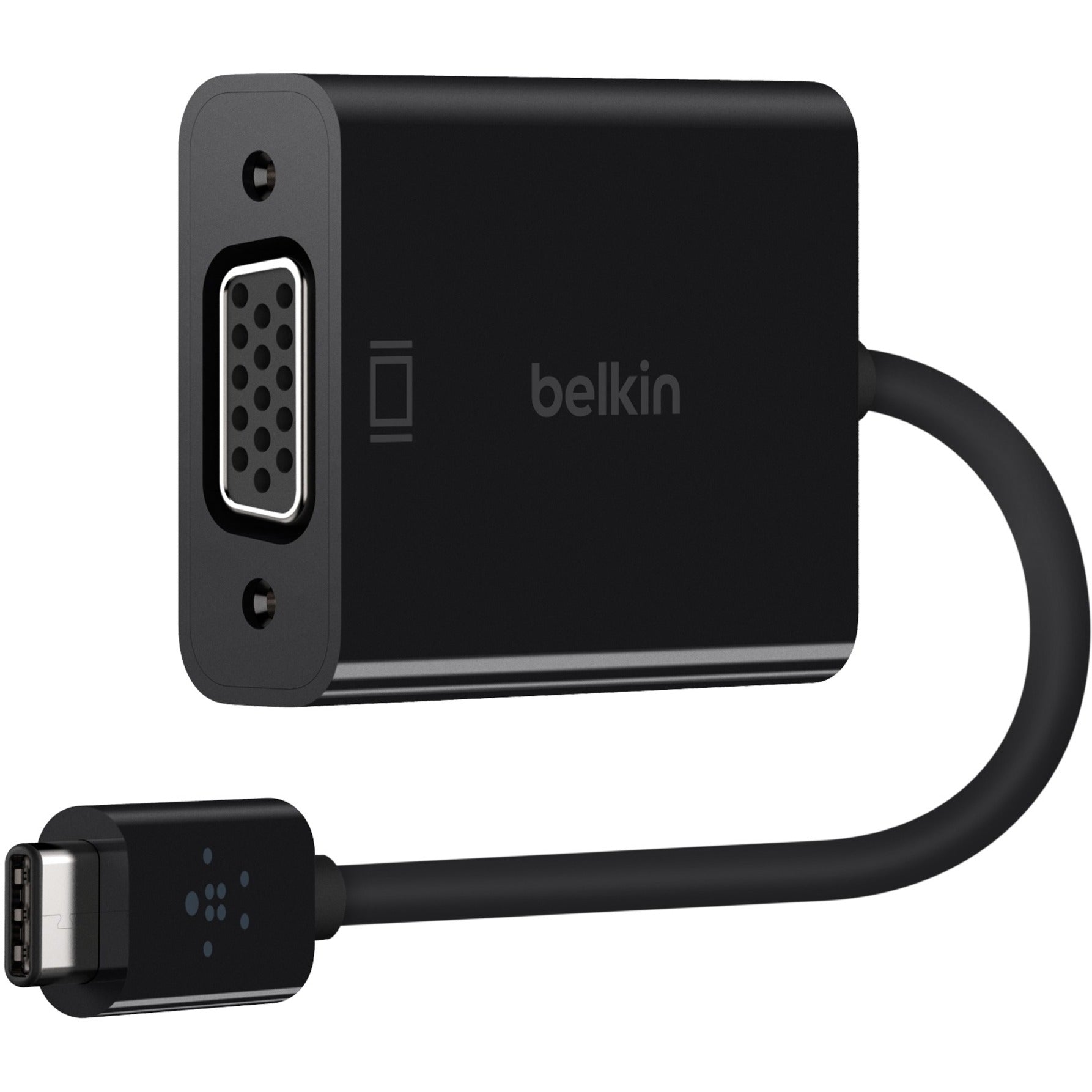 Belkin F2CU037BTBLK USB/VGA Video Adapter, Connect USB Type C to VGA Display