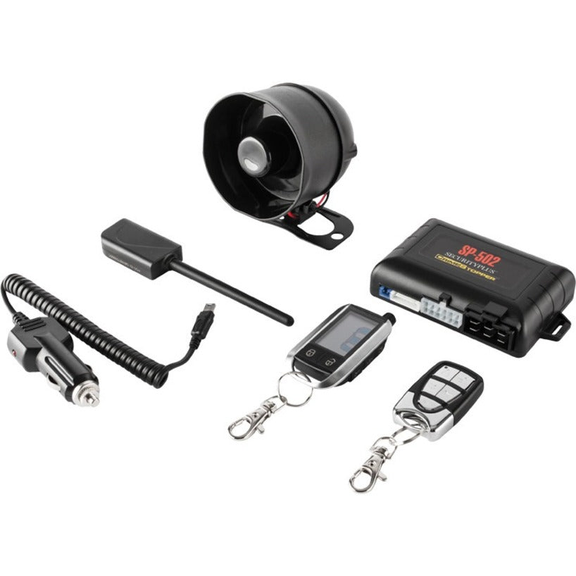 Crimestopper SP-502 2-way LCD Security and Remote Start Combo, Backlit LCD, 3000 ft Range, 2 Remotes