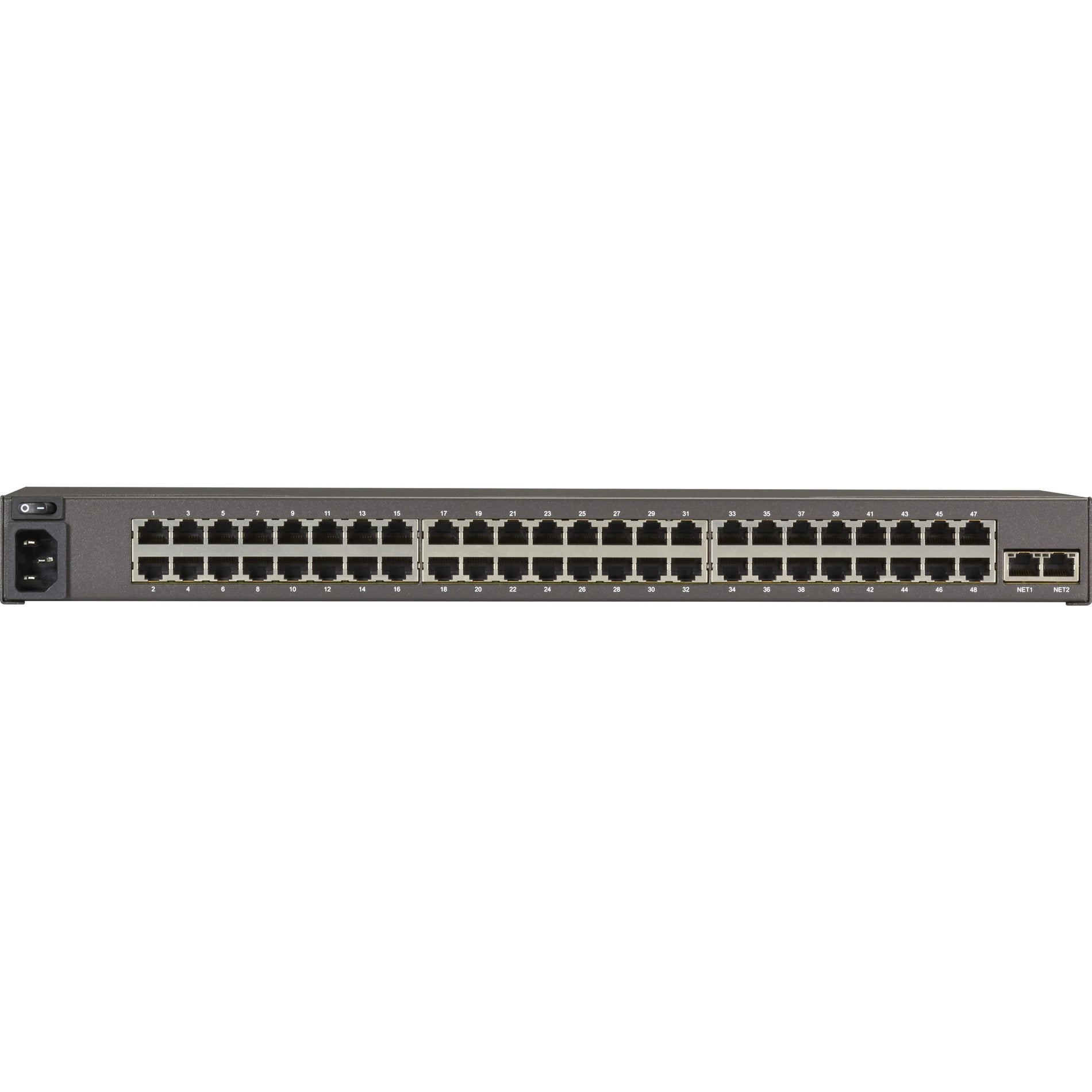 Black Box LES1548A LES1500 Device Server, 48-Port Secure Serial Server with Cisco Pinout, Rackmount brackets and hardware, 4 Year Limited Warranty