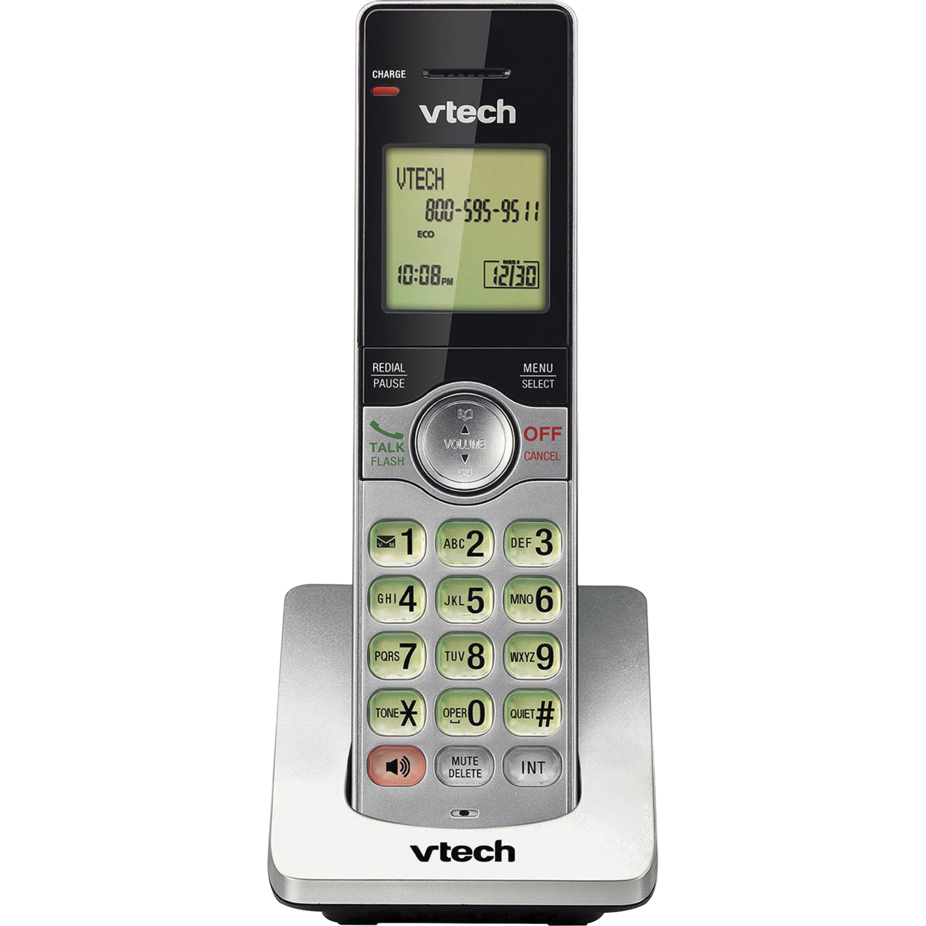 VTech CS6909 Accessory Handset with Caller ID/Call Waiting, LCD Screen, DECT 6.0, Silver/Black