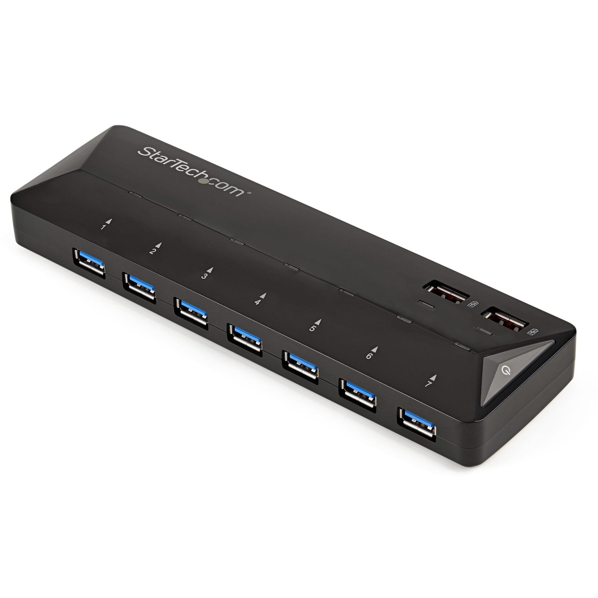 StarTech.com ST93007U2C 7-Port USB 3.0 Hub plus Dedicated Charging Ports, Fast-Charging Station for Desktop - Expand USB Connectivity and Charge Devices