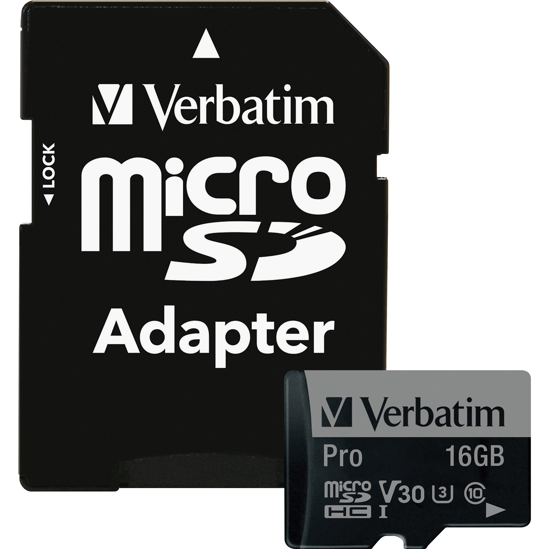 Verbatim 47040 Pro 600X microSDHC Memory Card, 16GB, Lifetime Warranty