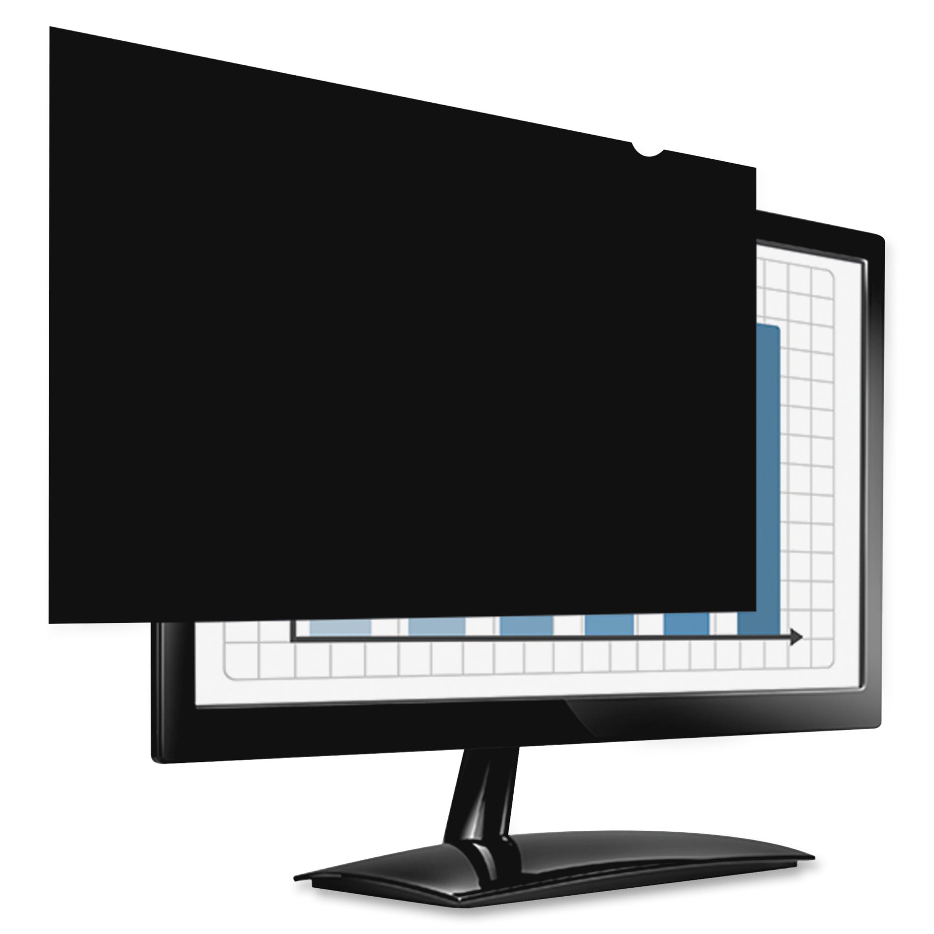 Fellowes 4816901 PrivaScreen Blackout Privacy Filter, 23.8" Wide-screen, 16:9, Black
