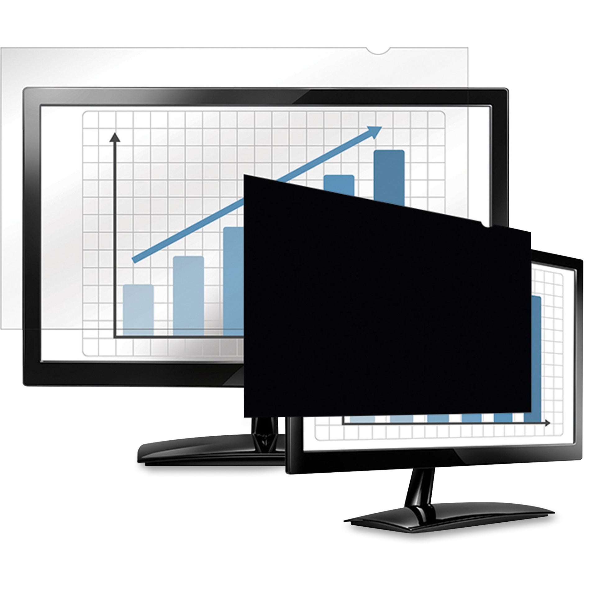 Fellowes 4816901 PrivaScreen Blackout Privacy Filter, 23.8" Wide-screen, 16:9, Black