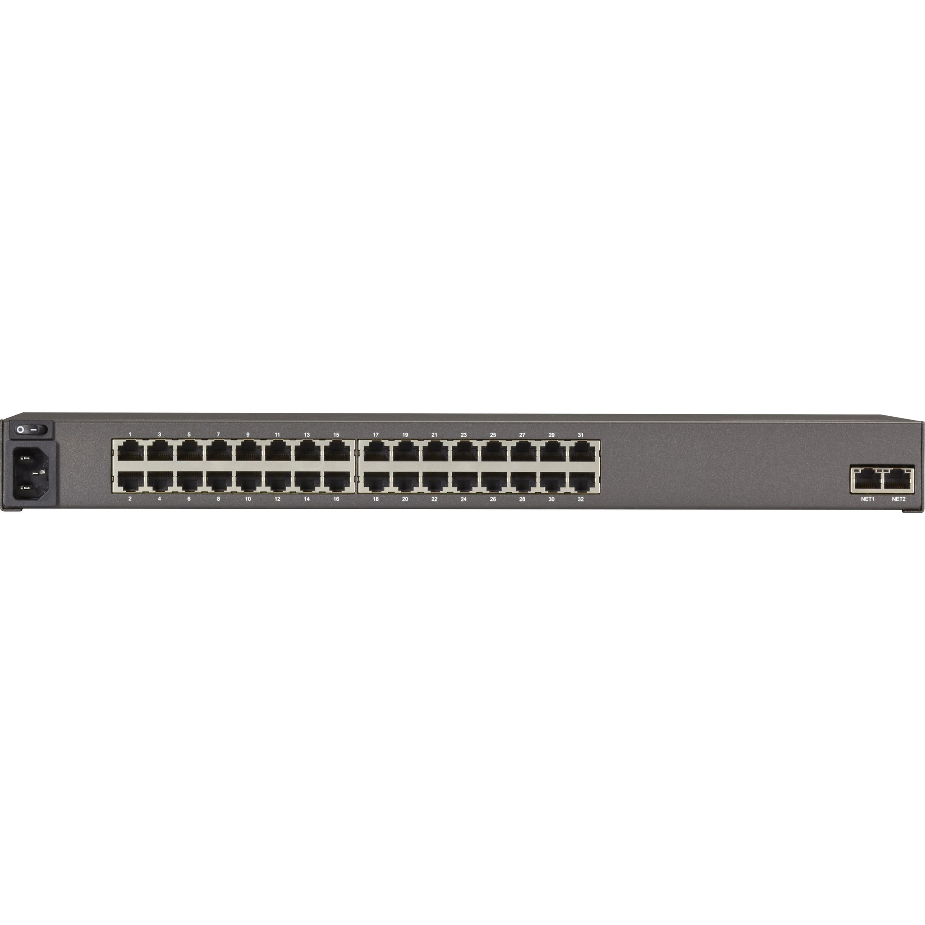 Black Box LES1532A LES1500 Device Server, 32-Port Secure Serial Server with Cisco Pinout, Rackmount brackets and hardware, 4 Year Limited Warranty