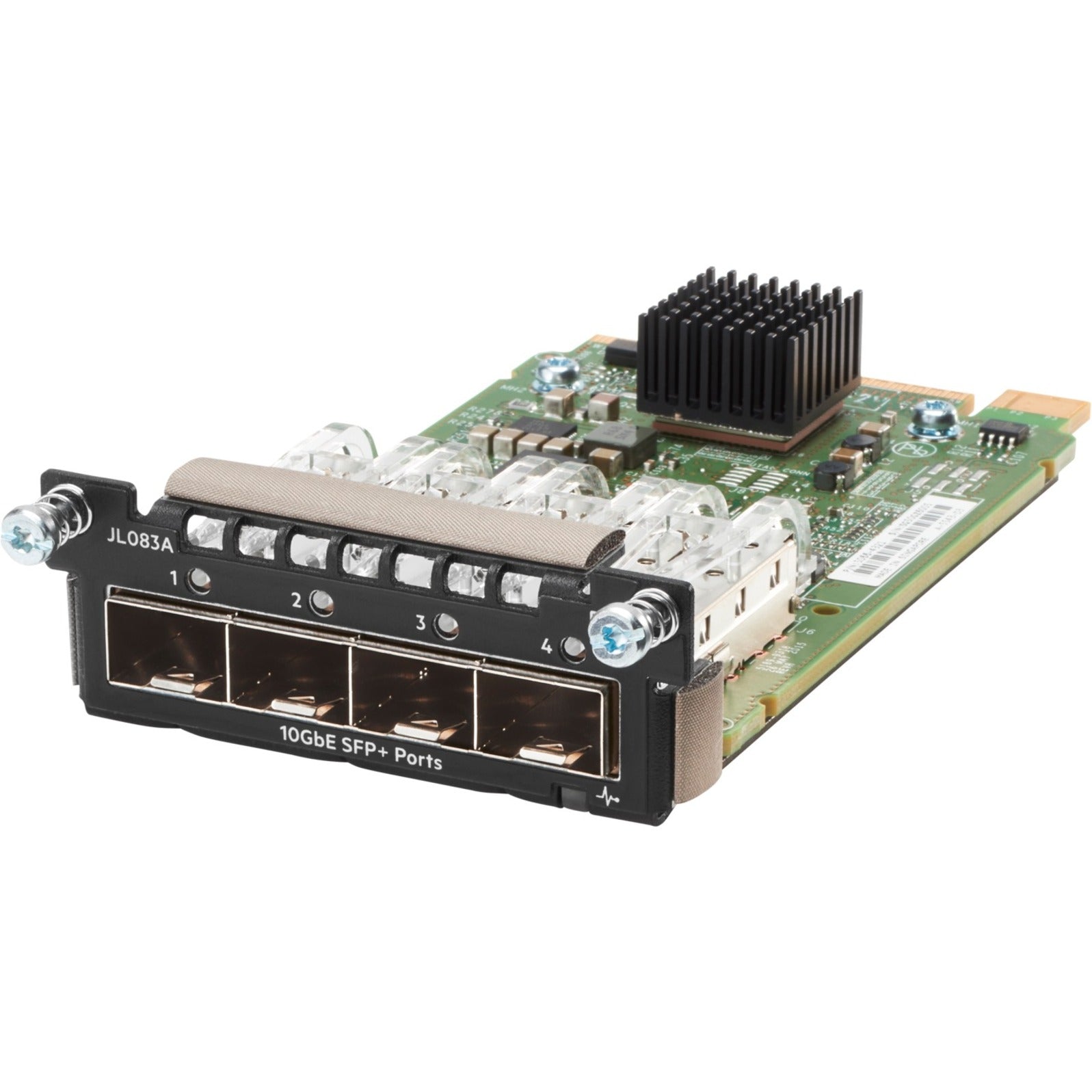 HPE JL083A Aruba 3810M 4SFP+ Module, 10 Gigabit Ethernet, Optical Fiber Connectivity