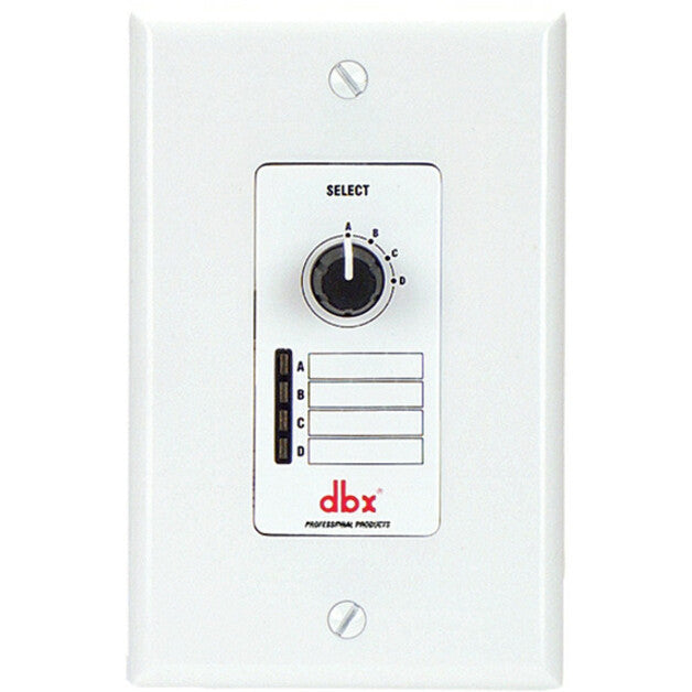 dbx DBXZC3V ZC3 Wall-Mounted Zone Controller, Program/Source Selector for DriveRack and ZonePro