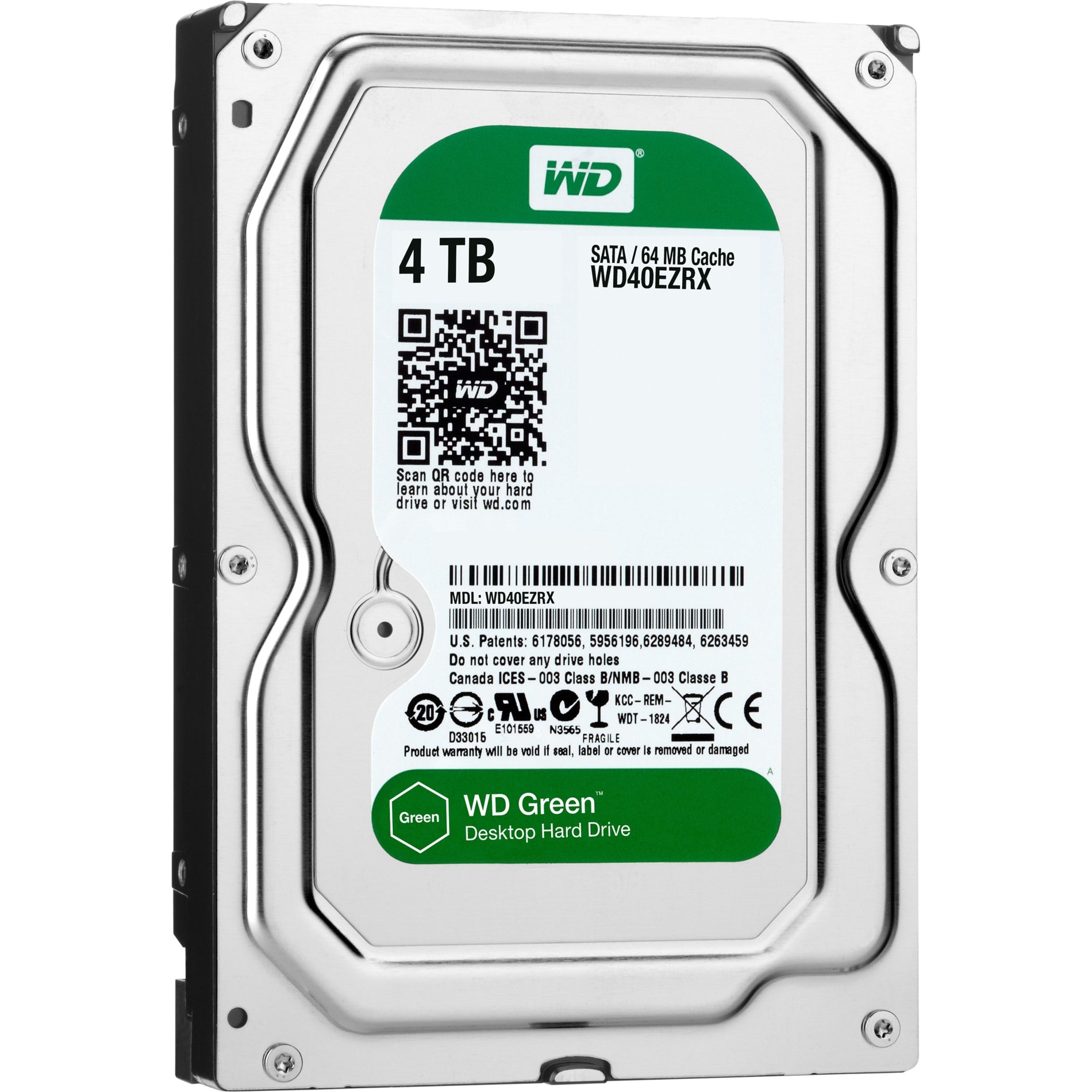 WD-IMSourcing WD40EZRX Green Hard Drive, 4TB, Low Power Consumption, S.M.A.R.T, Cool and Quiet