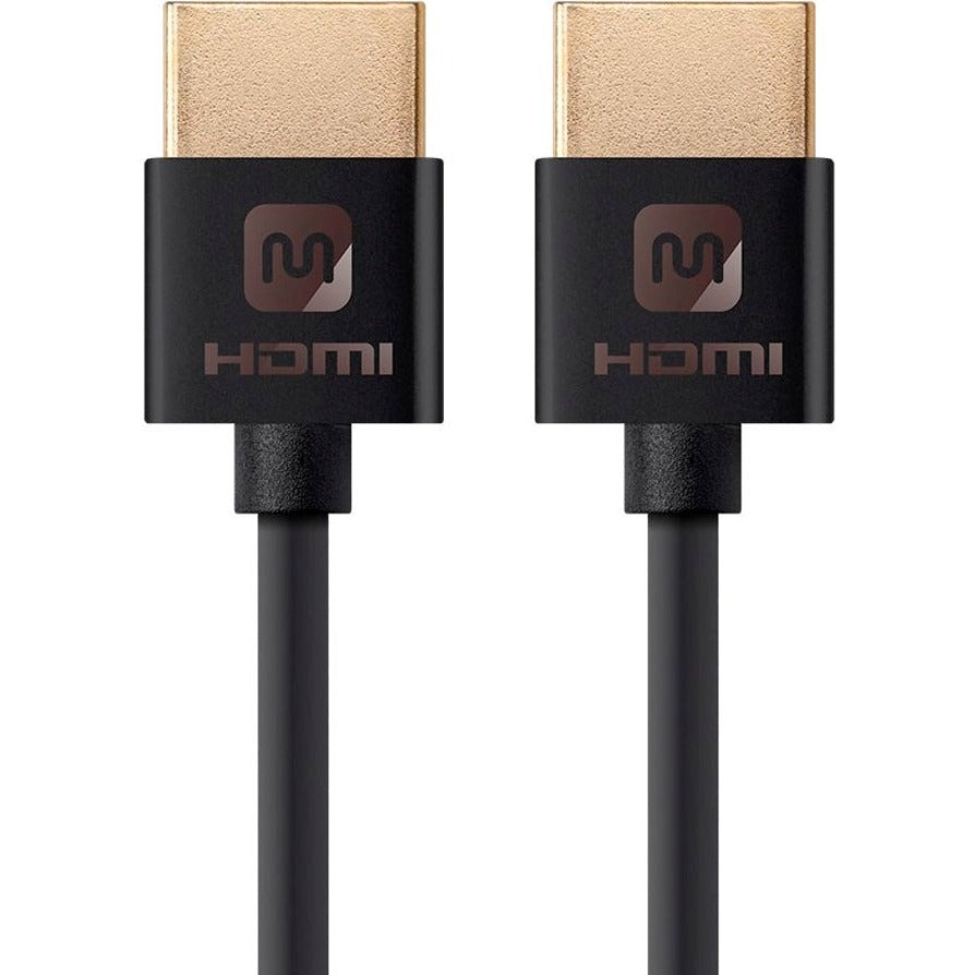 Monoprice 13586 Ultra Slim Series High Speed HDMI Cable, 6ft Black