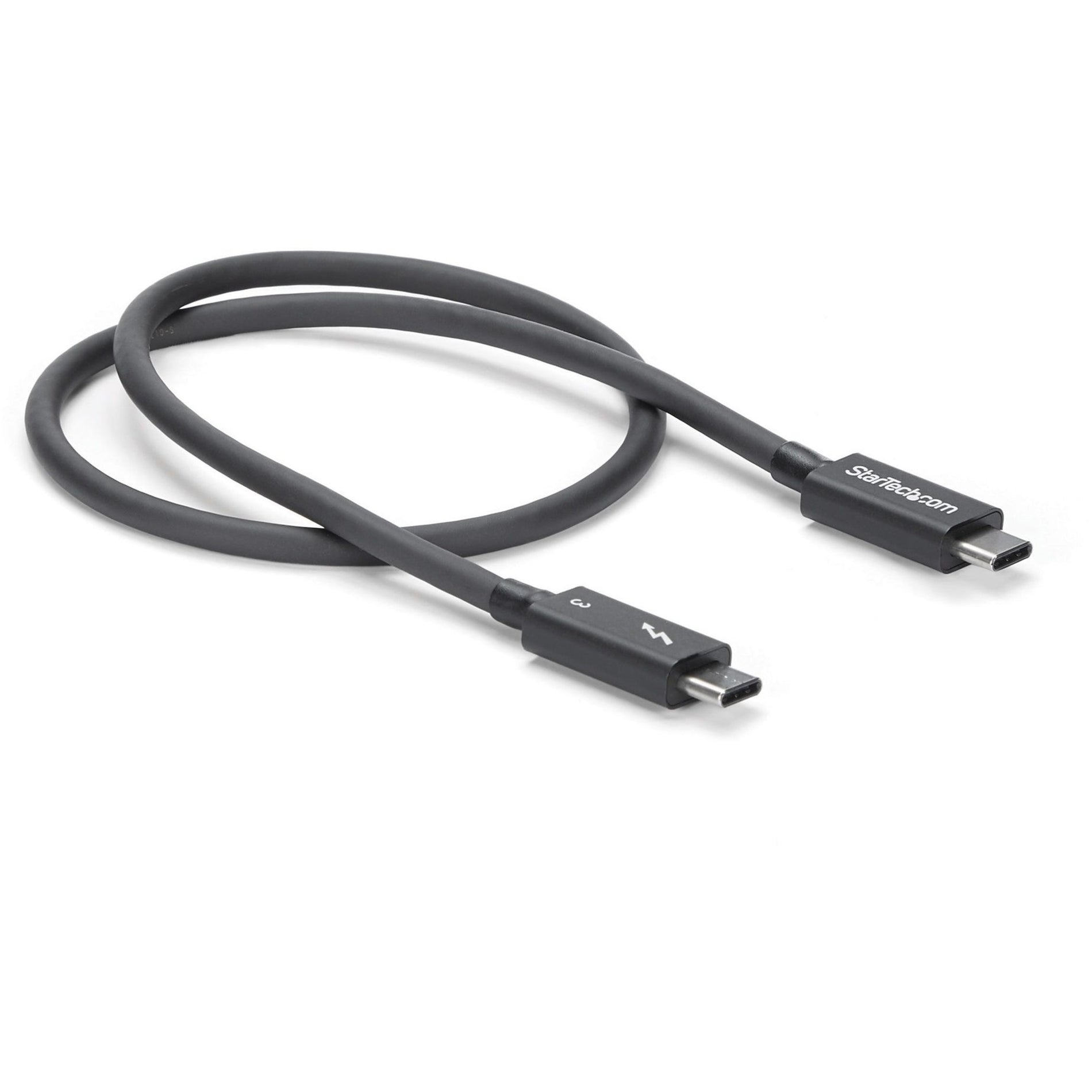 StarTech.com TBLT34MM50CM 0.5m Thunderbolt 3 (40Gbps) USB C Cable, Thunderbolt and USB Compatible