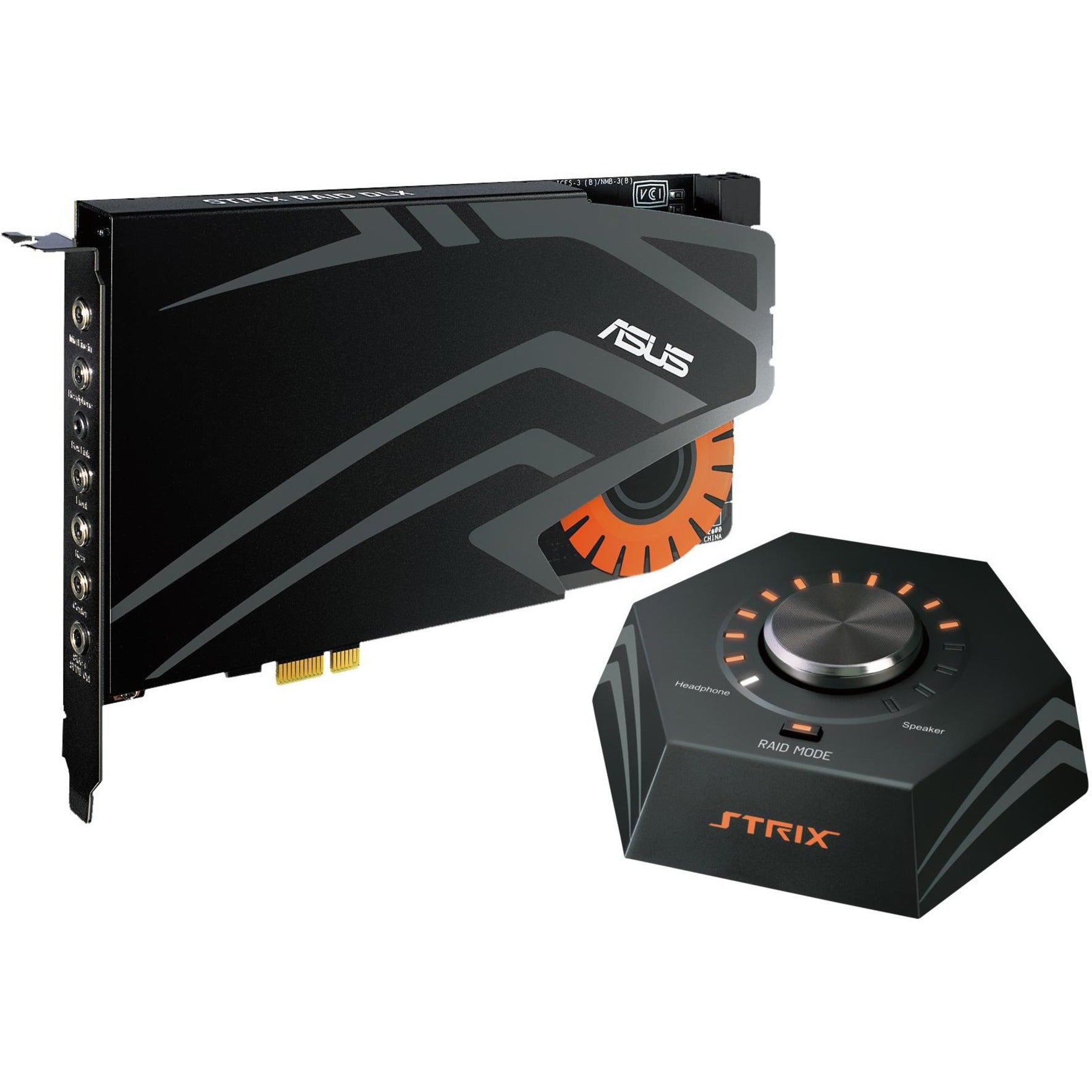 Asus STRIX RAID DLX Sound Board - High-Performance 7.1 Channel PCIe Audio Card