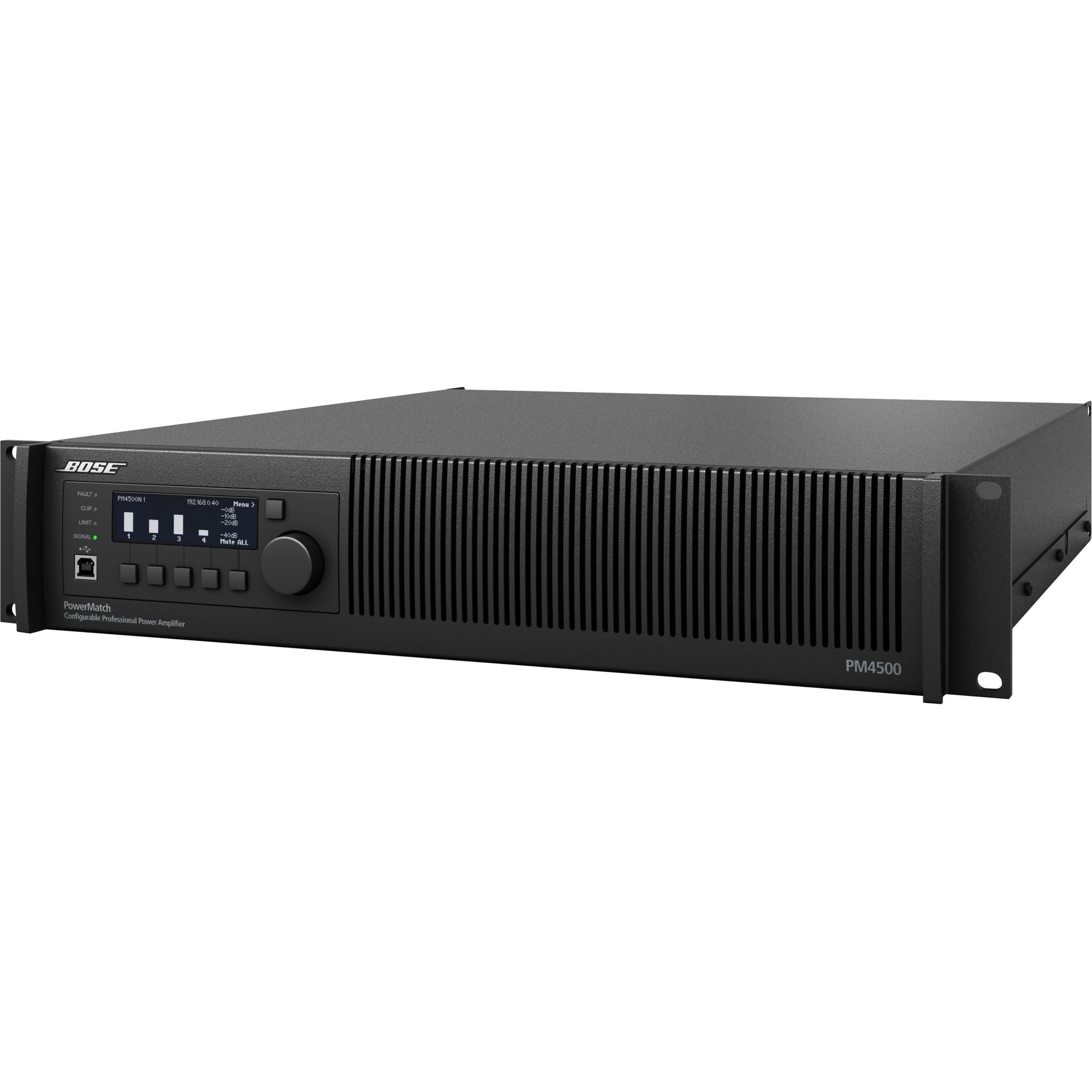 Bose 361813-1110 PowerMatch PM4500N Amplifier, 4 Audio Channels, 2000W RMS Output Power