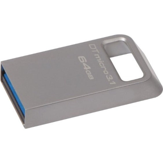 Kingston DTMC3/128GB DataTraveler Micro 3.1 Metal Ultra-Compact Flash Drive, 128GB USB 3.1/3.0 Type-A