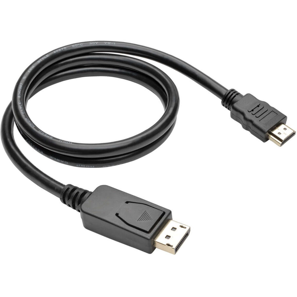 Tripp Lite P582-003-V2 DisplayPort 1.2 to HDMI Adapter Cable, 3 ft. UHD-Compatible