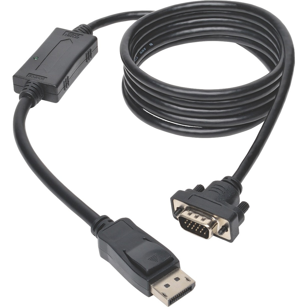 Tripp Lite P581-006-VGA-V2 DisplayPort 1.2 to VGA Active Adapter Cable, 6 ft. - High Definition Video Transmission