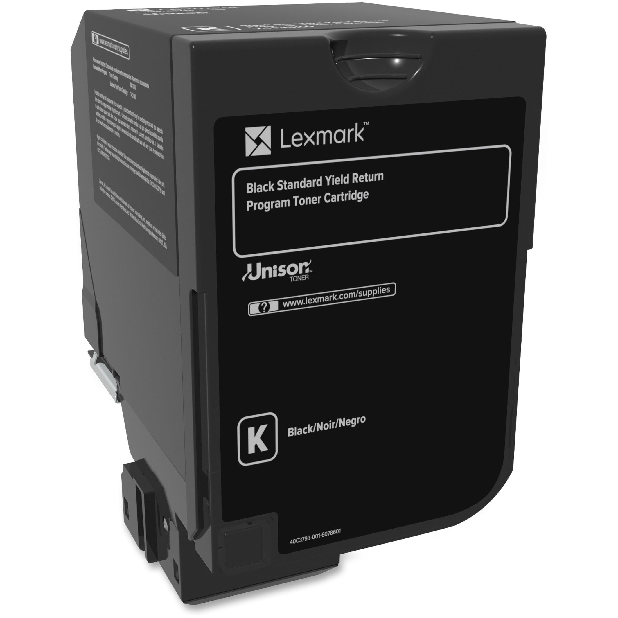 Lexmark 74C1SK0 CS72 Return Program Standard Yield Toner Cartridge, 7000 Page Yield, Black