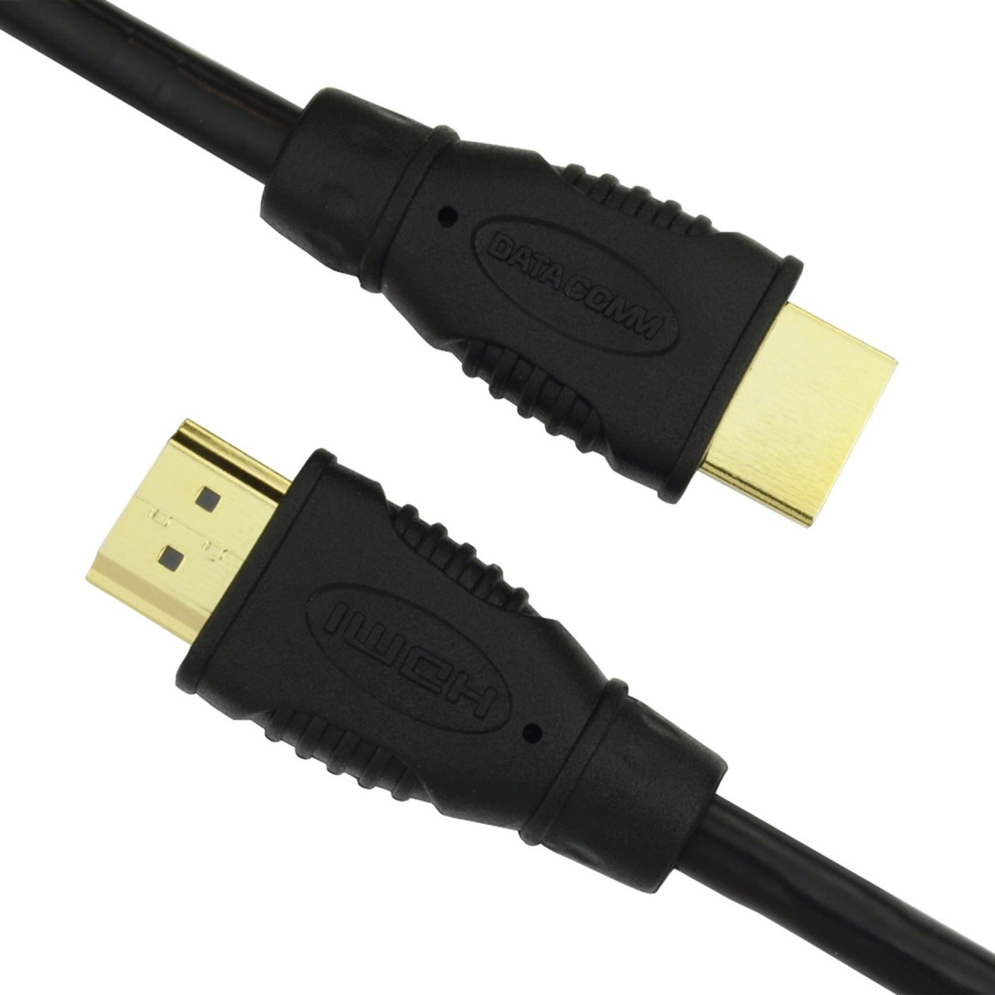 DataComm 46-1012-BK TrueStream Pro HDMI Audio/Video Cable, 12 ft, Gold-Plated Connectors, 4K Ultra HD Support