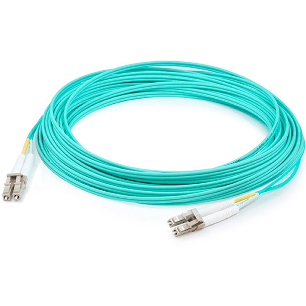 AddOn ADD-LC-LC-35M5OM4 35m LC (Male) to LC (Male) Aqua OM4 Duplex Fiber Patch Cable, 10 Gbit/s Data Transfer Rate