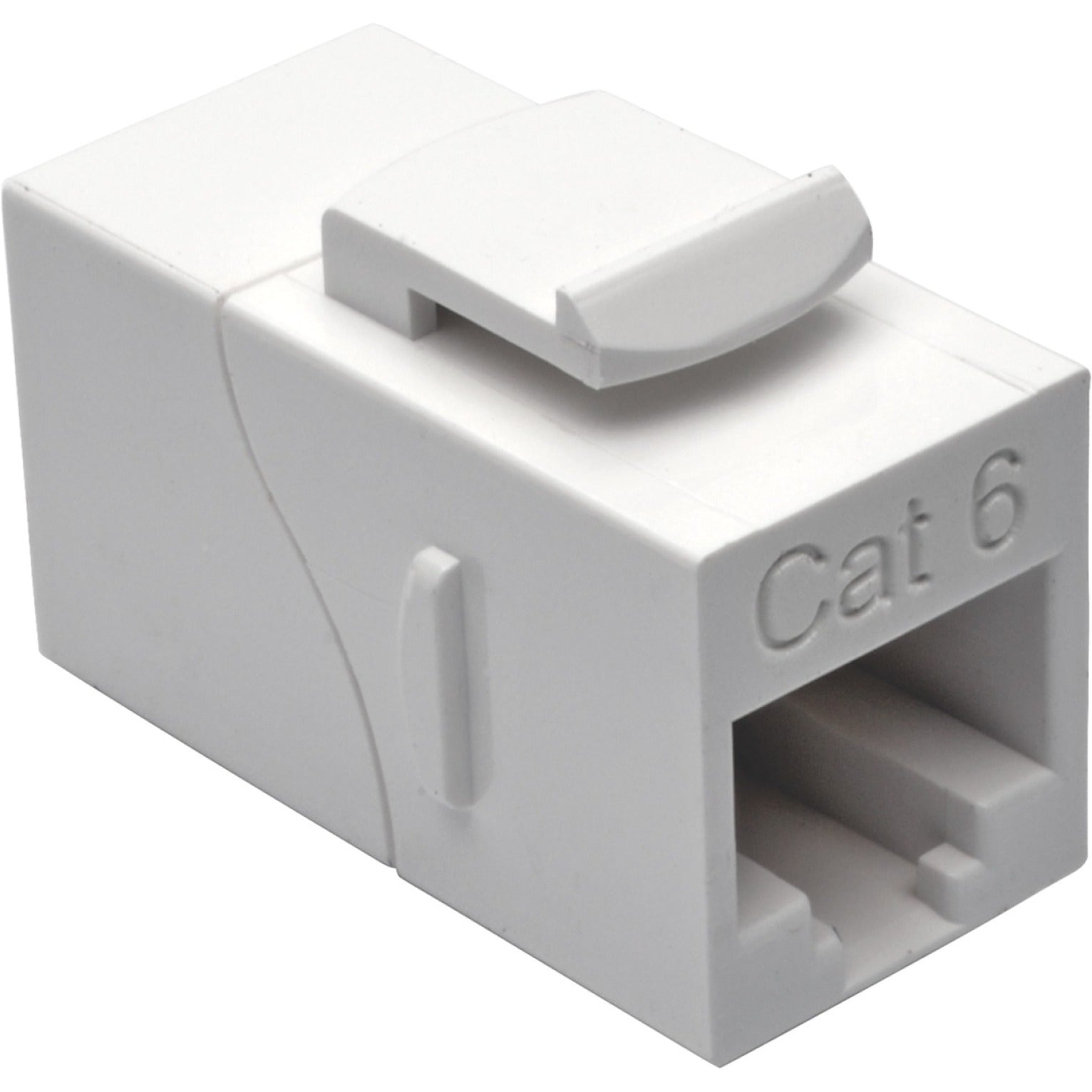 Tripp Lite N235-001-WH Cat6 Straight-Through Modular In-Line Snap-In Coupler (RJ45 F/F), White, Corrosion Resistance