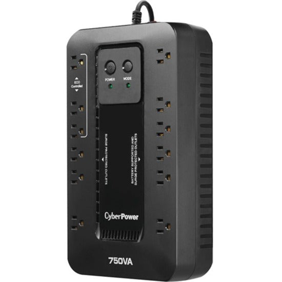 CyberPower EC750GTAA TAA Compliant UPS Systems, 750VA Desktop UPS, Energy Star, USB Port