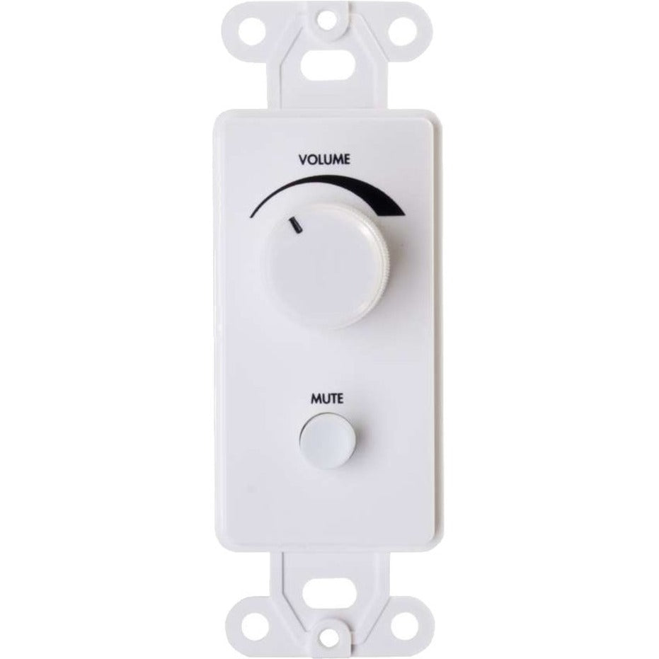 C2G 40884 1-Gang Volume Control Wall Plate - White, TAA Compliant, RoHS Certified
