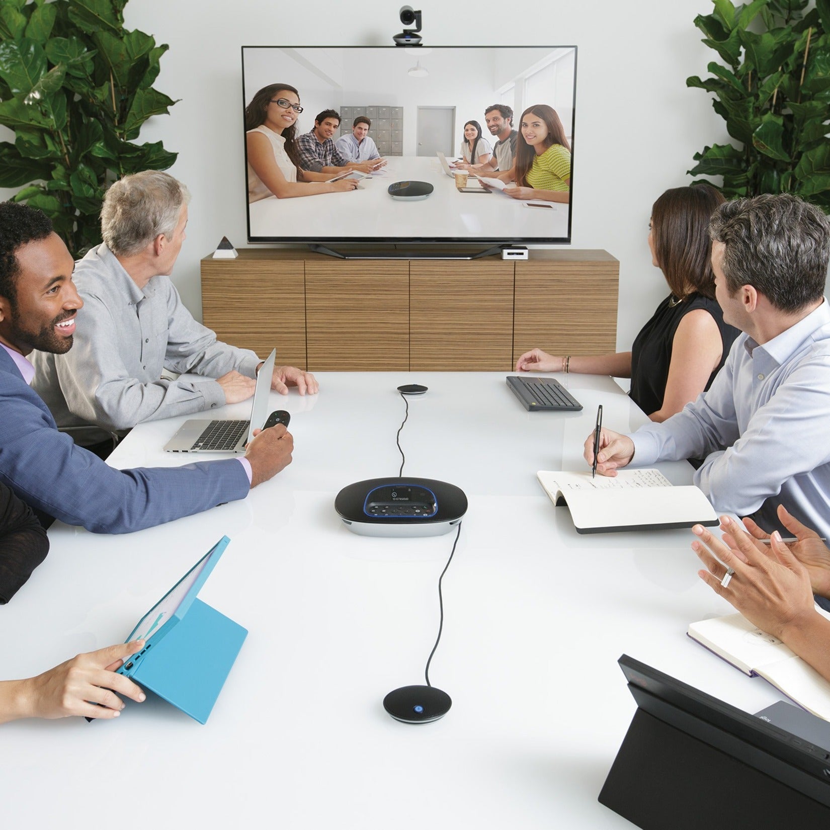 Logitech 960-001060 GROUP Video Conferencing System Plus Expansion Mics, Full HD 1080p, 30fps