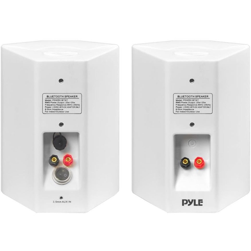 Pyle PDWR51BTWT Bluetooth Speaker System - Surround Sound, 40W RMS, Wireless, White [Discontinued]