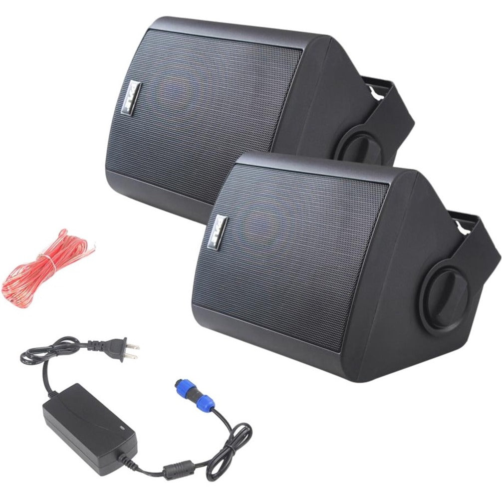 Pyle PDWR62BTBK Speaker System - Bluetooth, 60W RMS, Surround Sound