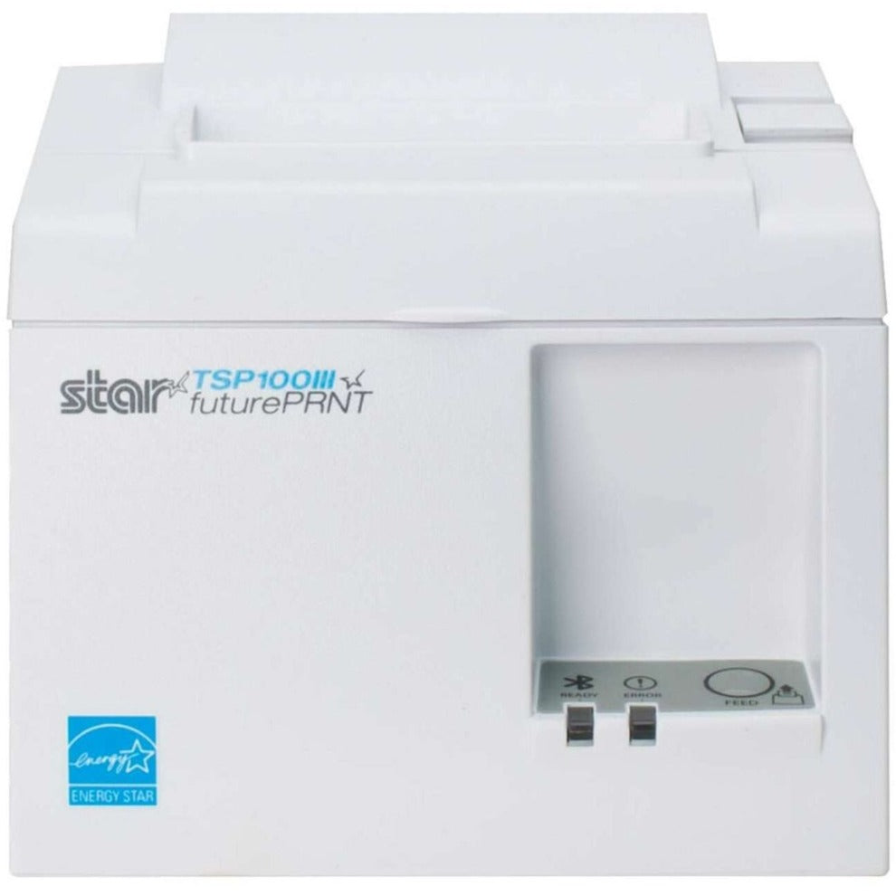 Star Micronics 39464810 TSP143IIIW WT US Receipt Printer, Wireless, Auto-Cutter, White