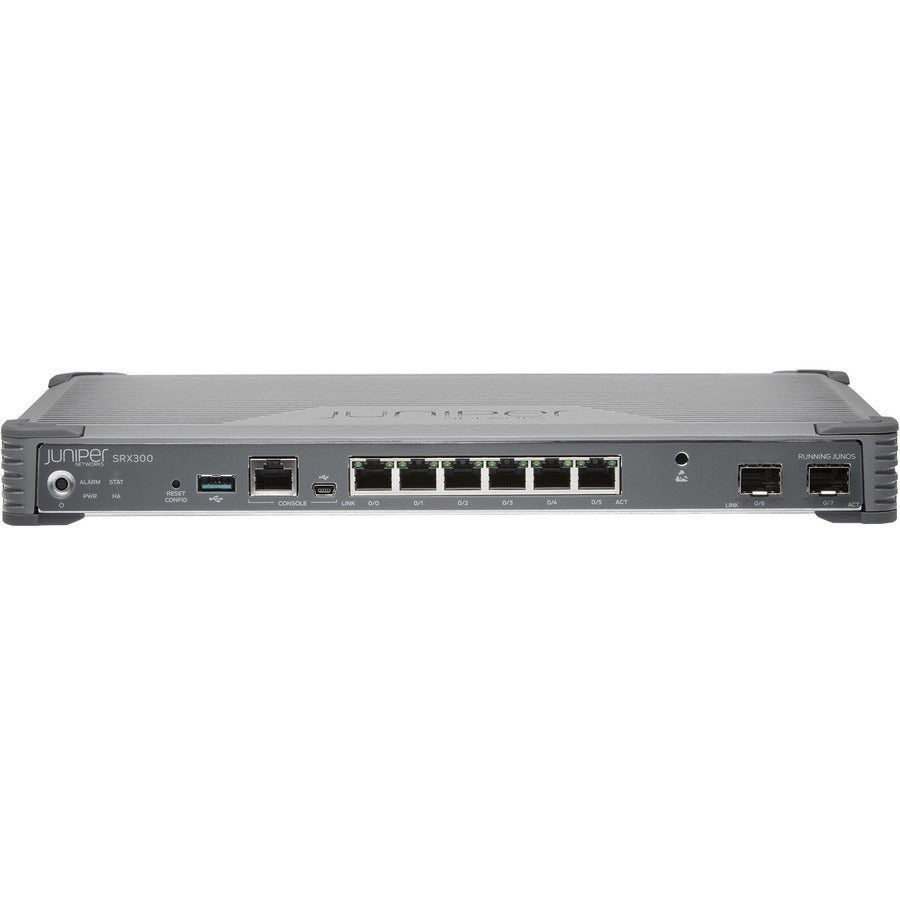 Juniper SRX300 Network Security/Firewall Appliance SRX300, Intrusion Prevention, Gigabit Ethernet, 6 Ports