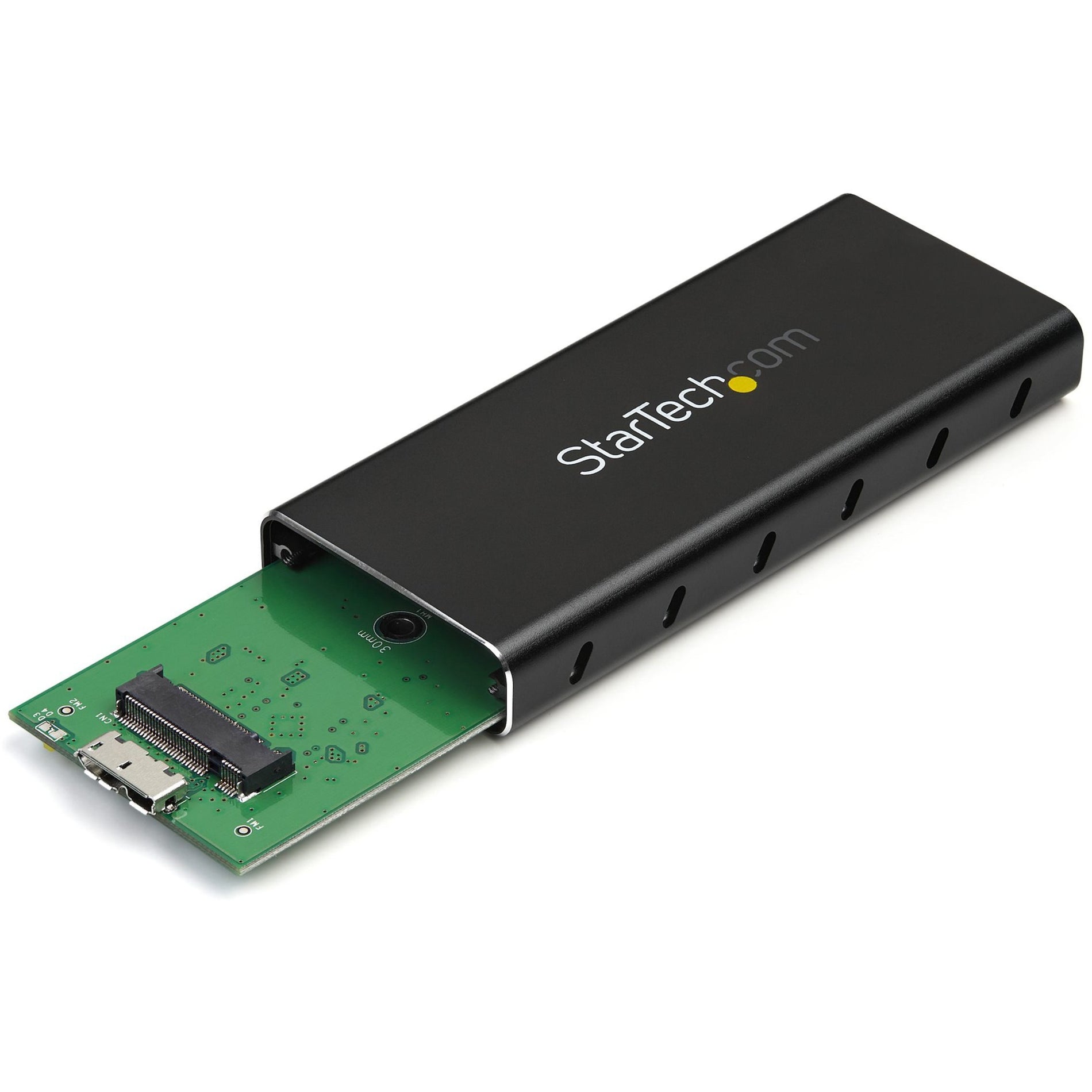 StarTech.com SM21BMU31C3 M.2 NGFF SATA Enclosure - USB 3.1, Portable Aluminum SSD Enclosure with USB C Cable